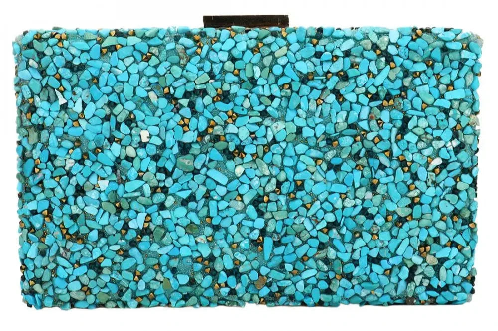 Mosaic Gemstone Evening Clutch