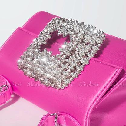 Clementine Royale Crystal Buckle Handbag