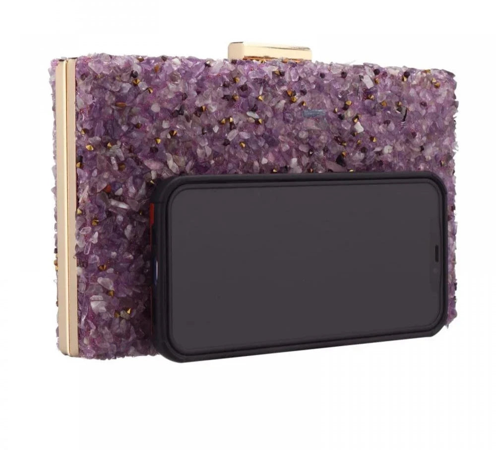 Mosaic Gemstone Evening Clutch