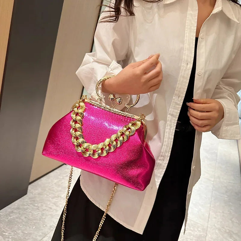 Glam Chain Handle Bag