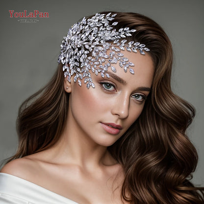 YouLaPan Bling Rhinestone Headband  Wedding Bridesmaid Headwear Women Fashion Hair Accessories Handmade Bride Tiara HP438