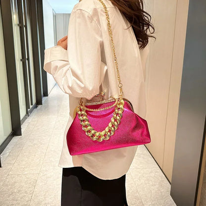 Glam Chain Handle Bag