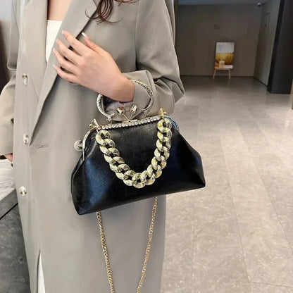 Glam Chain Handle Bag