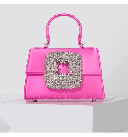 Clementine Royale Crystal Buckle Handbag