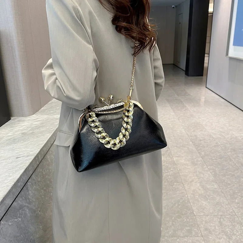 Glam Chain Handle Bag