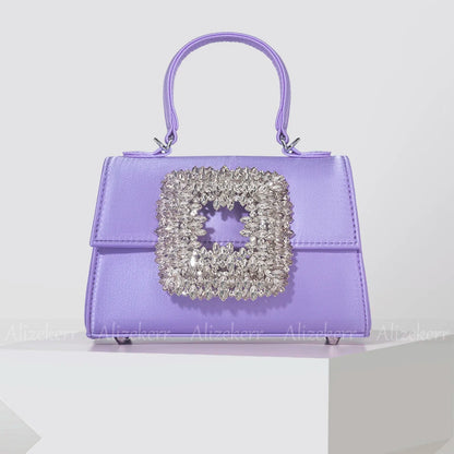 Clementine Royale Crystal Buckle Handbag