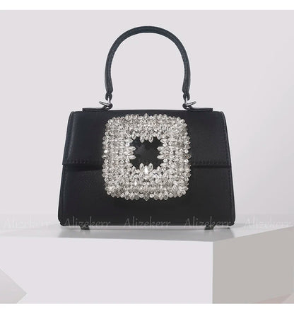 Clementine Royale Crystal Buckle Handbag