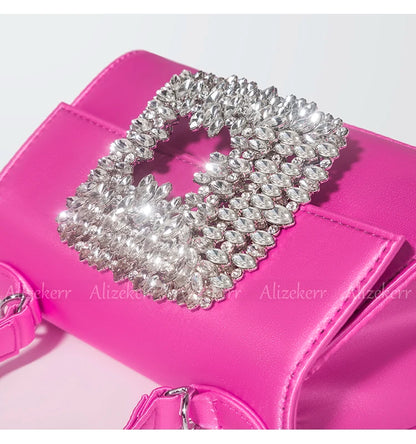 Clementine Royale Crystal Buckle Handbag