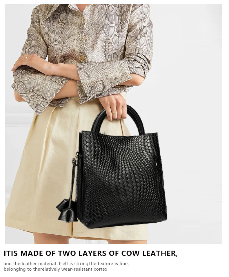 Sophisticated Woven Tote Bag