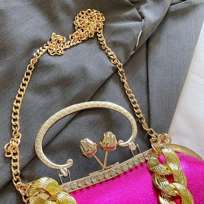 Glam Chain Handle Bag