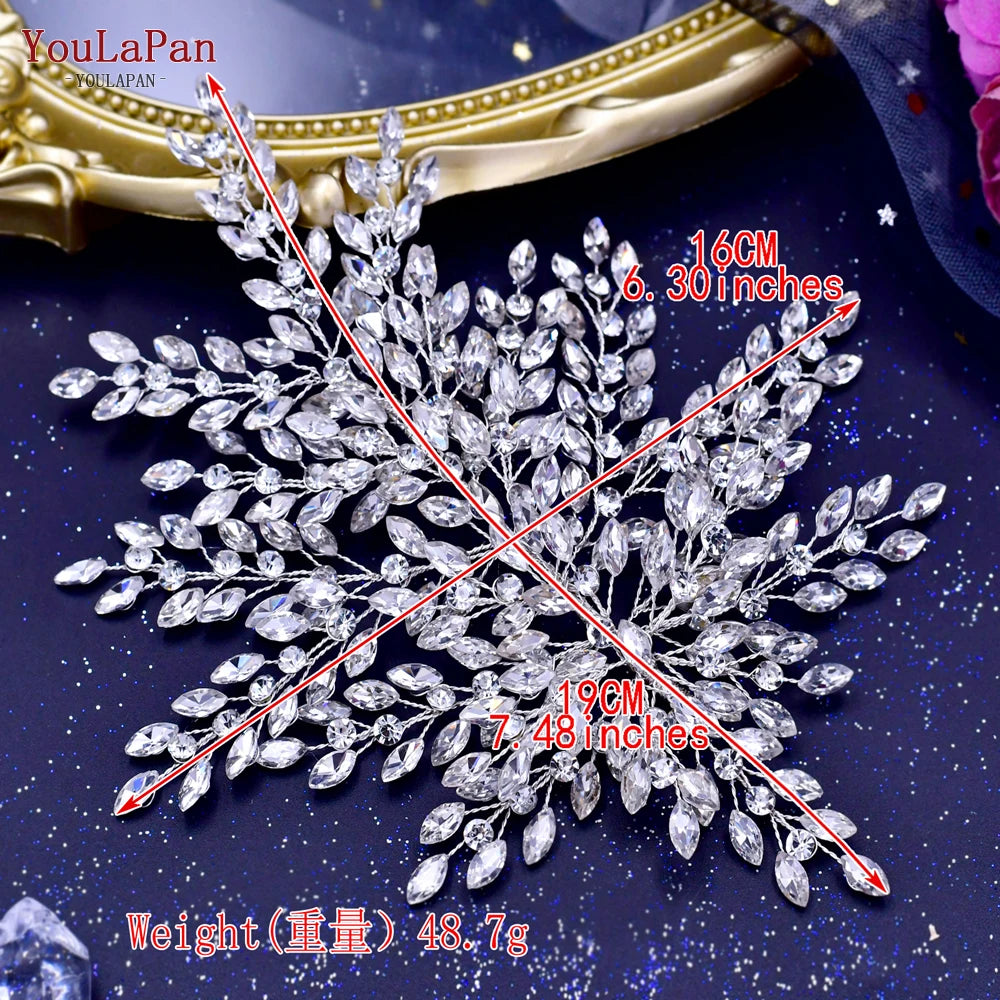 YouLaPan Bling Rhinestone Headband  Wedding Bridesmaid Headwear Women Fashion Hair Accessories Handmade Bride Tiara HP438