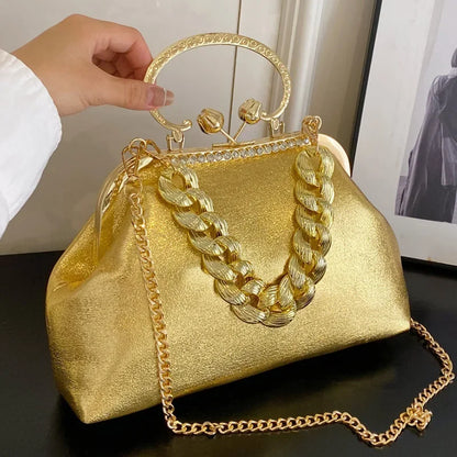 Glam Chain Handle Bag