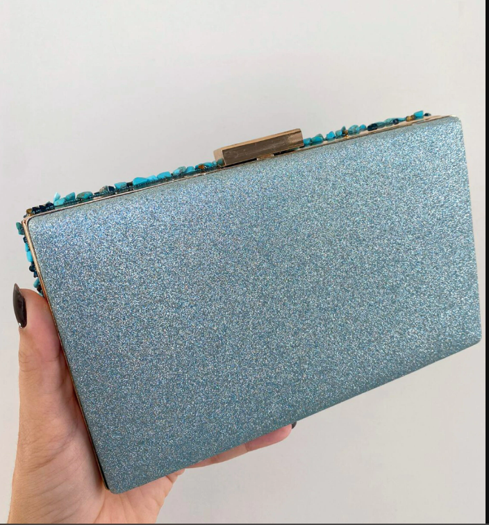 Mosaic Gemstone Evening Clutch