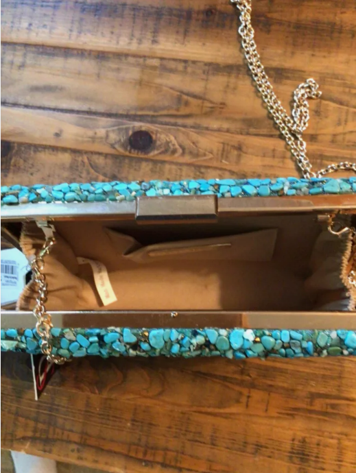 Mosaic Gemstone Evening Clutch