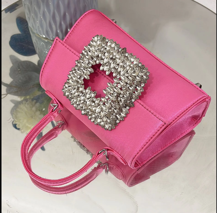 Clementine Royale Crystal Buckle Handbag