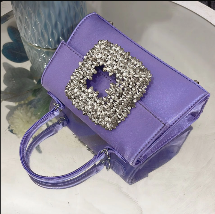 Clementine Royale Crystal Buckle Handbag