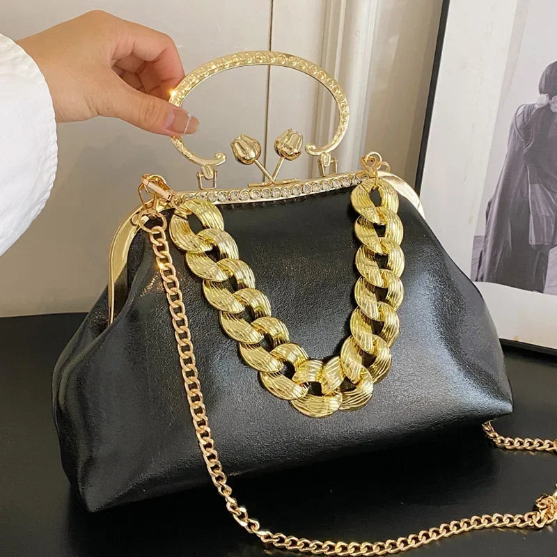 Glam Chain Handle Bag